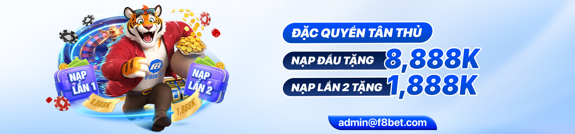 f8bet bùng nổ ưu đãi nạp đầu cho tân thủ lên đến 8888k